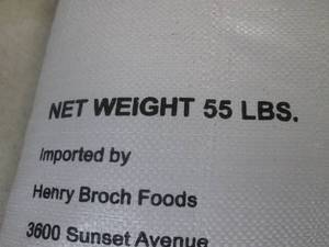lot 244 image: (C-2) 55 Pound Bag of Thai Jasmine Rice Best by Jan 2024