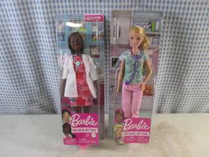 lot 278 image: (CSB) 2 Barbies You Can Be Anything - Doctor and Nurse
