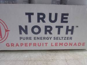 lot 287 image: (B-1) 12 Cans True North Grapefruit Lemonade Pure Energy Seltzer 12oz Best by April 2024