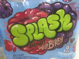 lot 290 image: (C-1) 2 - 6-Packs Splash Blast Wild Berry Water 16.9oz Bottles