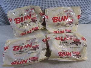 lot 301 image: (B-1) 4 Bags Bite Size Bun Maple Vanilla Candy Best by Feb 2024