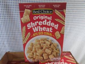 lot 302 image: (C-1) 8 Boxes Original Shredded Wheat Bite Size Cereal 16.4oz Past Date