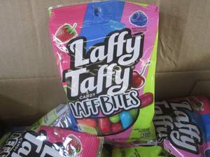 lot 305 image: (B-2) 12 Bags Laffy Taffy Laff Bites 3oz Past Date