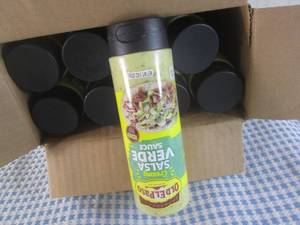 lot 314 image: (B-1) 8 Bottles Old El Paso Creamy Salsa Verde Sauce Medium 9oz Best by Feb 2024