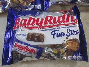 lot 338 image: (B-3) 3 Bags Fun Size Baby Ruth Candy Bars Best by May 2024