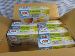 lot 343 image: (B-2) 6 - 4-pack Tropical Fruit Cups Best by March 2024
