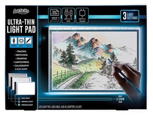 lot 128 image: NEW ArtSkills Ultra-Thin LED Light Pad for Tracing and Drawing