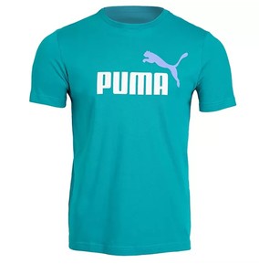 lot 191 image: NEW Puma Mens Essential Logo Tee - Aqua - XL