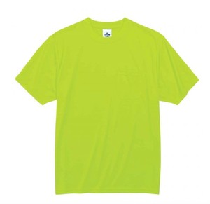 lot 850 image: NEW Ergodyne GloWear 8089 Hi-Vis Short Sleeve T-Shirt -Non-Certified - LIME- LARGE