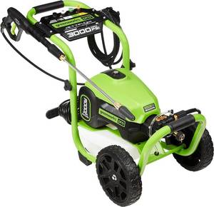 lot 99 image: NEW Greenworks 3000 PSI (1.1 GPM) TruBrushless Electric Pressure Washer