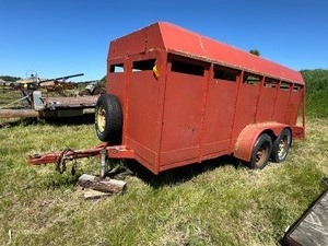 14 Stock Trailer, Tandem Axel. Home built
