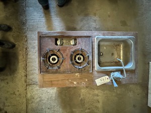 RU Sink & 2 Burner LP Stove