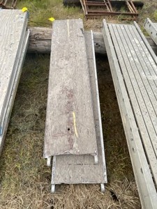 2 - 7  Scaffolding Plank, Aluminum & Wood