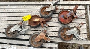 6 - Scaffolding Casters  Wheels