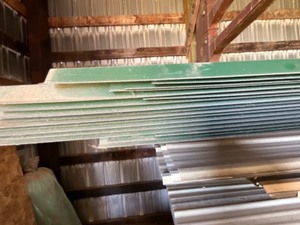 17 - Green Metal Building Tin