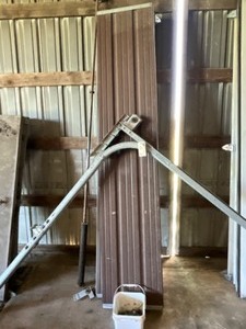 Brown 9x7 Overhead Door Not Insulated