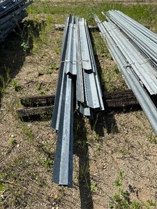 Lot - Galvanized Door Track with Louver