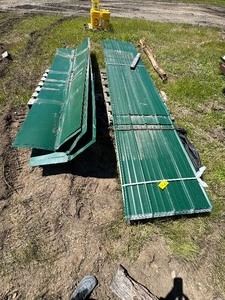 Green Steel Sheeting and Valley Tin