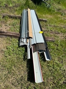 Large Lot of Pole Barn Trim Pieces, Corners, Ridge Cap, Base