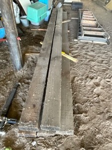 5 - 4 x 8 - 18 Cedar Beams  Posts