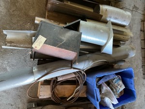 Lot of - Stove Pipe, Flex Hose, Vent, Fish House Stove, Hardware, Sewer Tapes