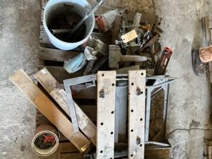 Lot of - Work Stand, Air Tools, Clamps, Bostitch