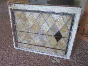 (DLR) Vintage Stained Glass Window...