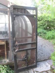(DLR) Vintage Wood Screen Door 31 ...
