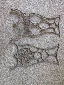 (DLR) Pair of Vintage Cast Iron Le...
