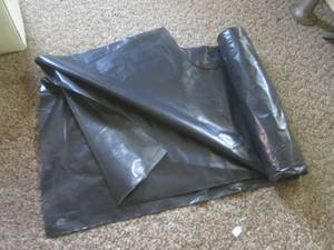 (DLR) Roll of Black Plastic Sheet ...