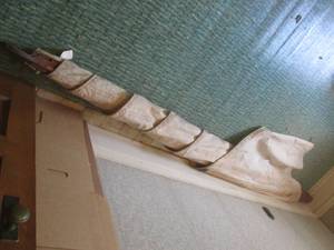 (UR2) Vintage Boat Sail Wood and Ca...