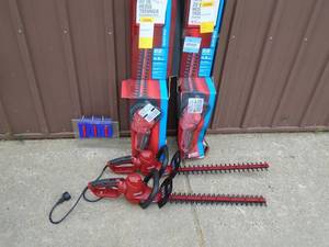 Qty of 2 Craftsman 22 hedge trimmers. Both run. One needs a little tlc. As shown.