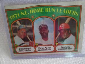 1972 Topps Hank Aaron Home Run Lead...