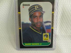 1987 Donruss Barry Bonds Rookie Car...