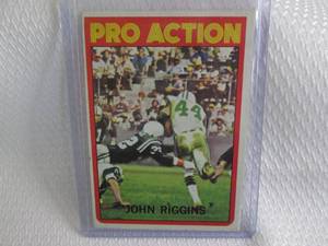 1972 Topps John Riggins Pro Action ...