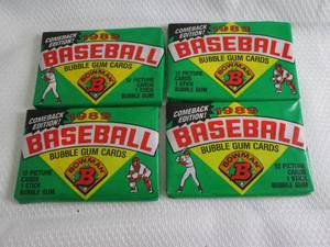 4 1989 Bowman Wax Packs...