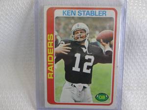 1978 Topps Ken Stabler Card...