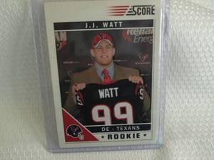 2011 Score J.J Watt Rookie Card...