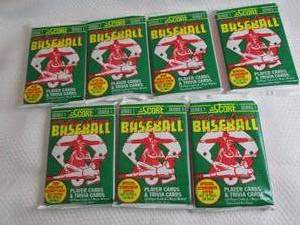 7 1991 Score Baseball Series 1 Pack...