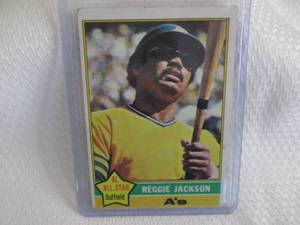 1976 Topps Reggie Jackson Card...