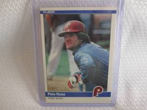 1984 Fleer Pete Rose Card...