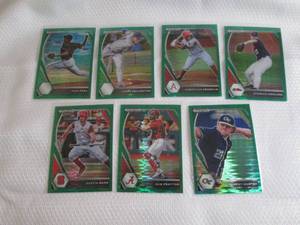 2021 Prizm Baseball Green Ice Cards...