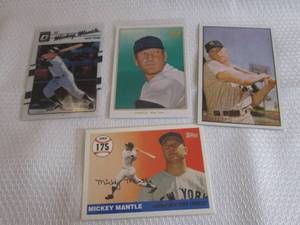 Topps, Optic & Bowman Mickey Mantle...