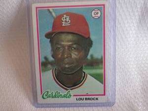 1978 Topps Lou Brock Card...
