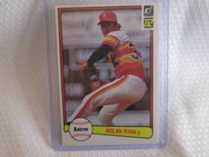 1982 Donruss Nolan Ryan Card...