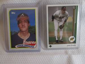 1989 John Smoltz Topps & Upper Deck...
