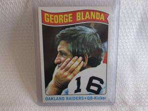 1975 Topps George Blanda Card...