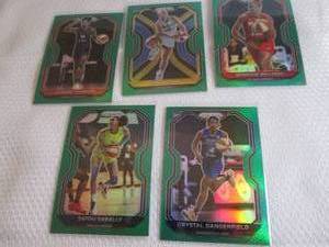 2021 WNBA Prizm Green Prizm Cards...