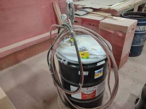 lot 45 image: Graco Pump with Spray Gun and Conta...