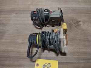 lot 65 image: (2) Porter Cable Trim Routers...